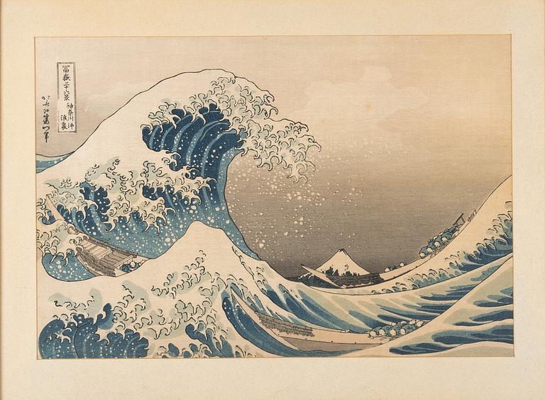 Katsushika Hokusai, after, 'Under the Wave off Kanagawa', also known as 'The Great Wave', later publ. 20th century.