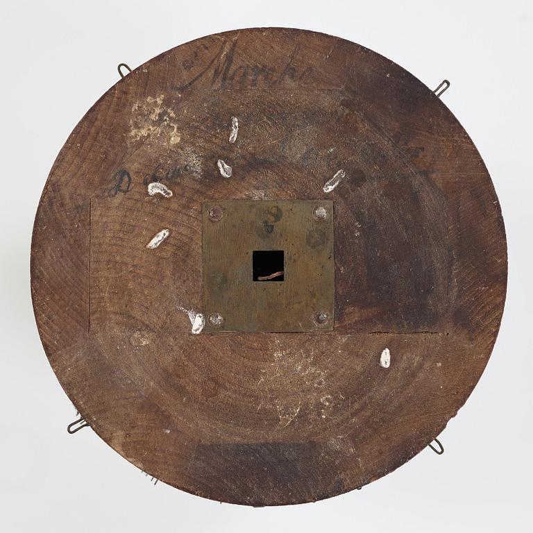 GOLVUR med spelverk, av Peter Strand 1798, med 14 stycken musikrullar. Sengustavianskt.