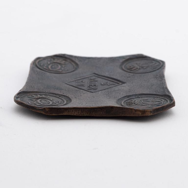 Plåtmynt, Karl XII, 1/2 daler S:M, Avesta 1717.