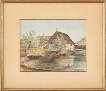 ALBERT TEHODOR GELLERSTEDT, akvarell, monogramsignerad.