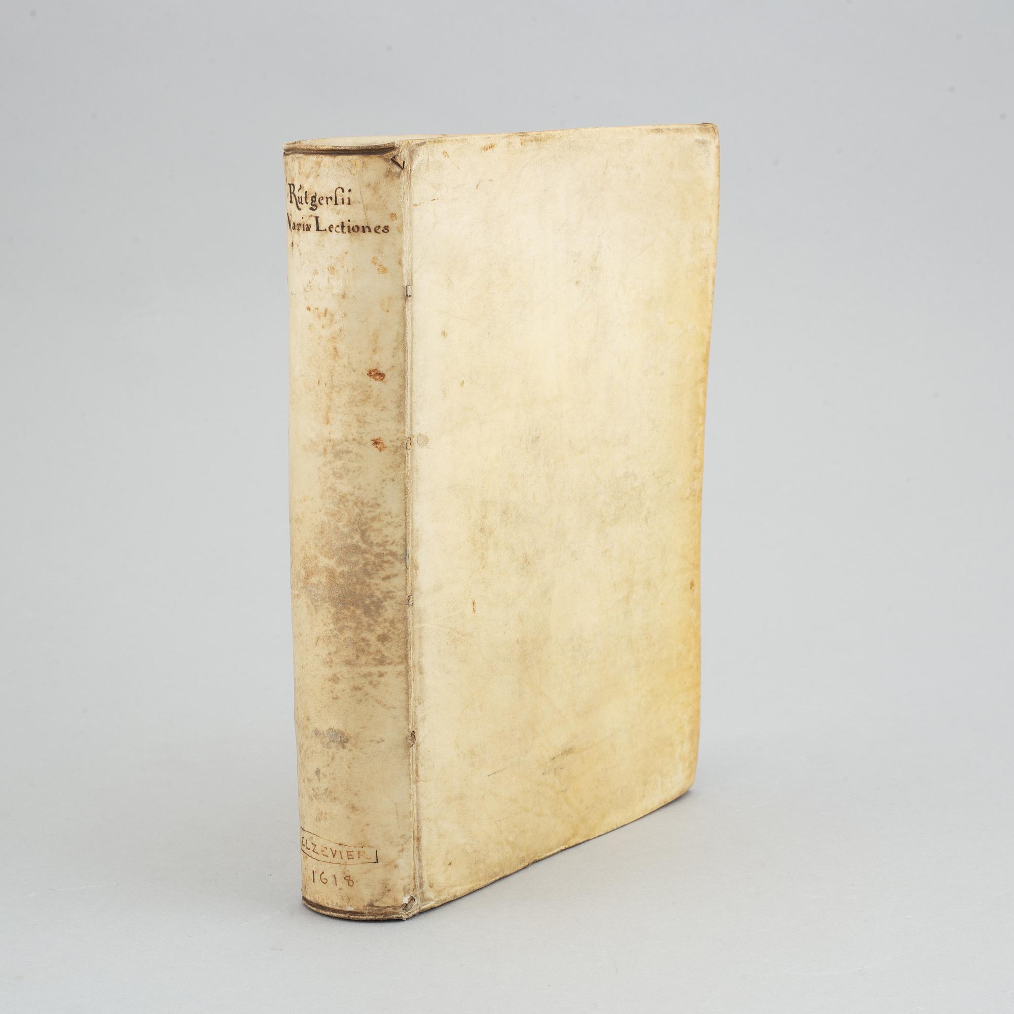 An Elzevir in 4to, dedicated to King Gustav II Adolf.