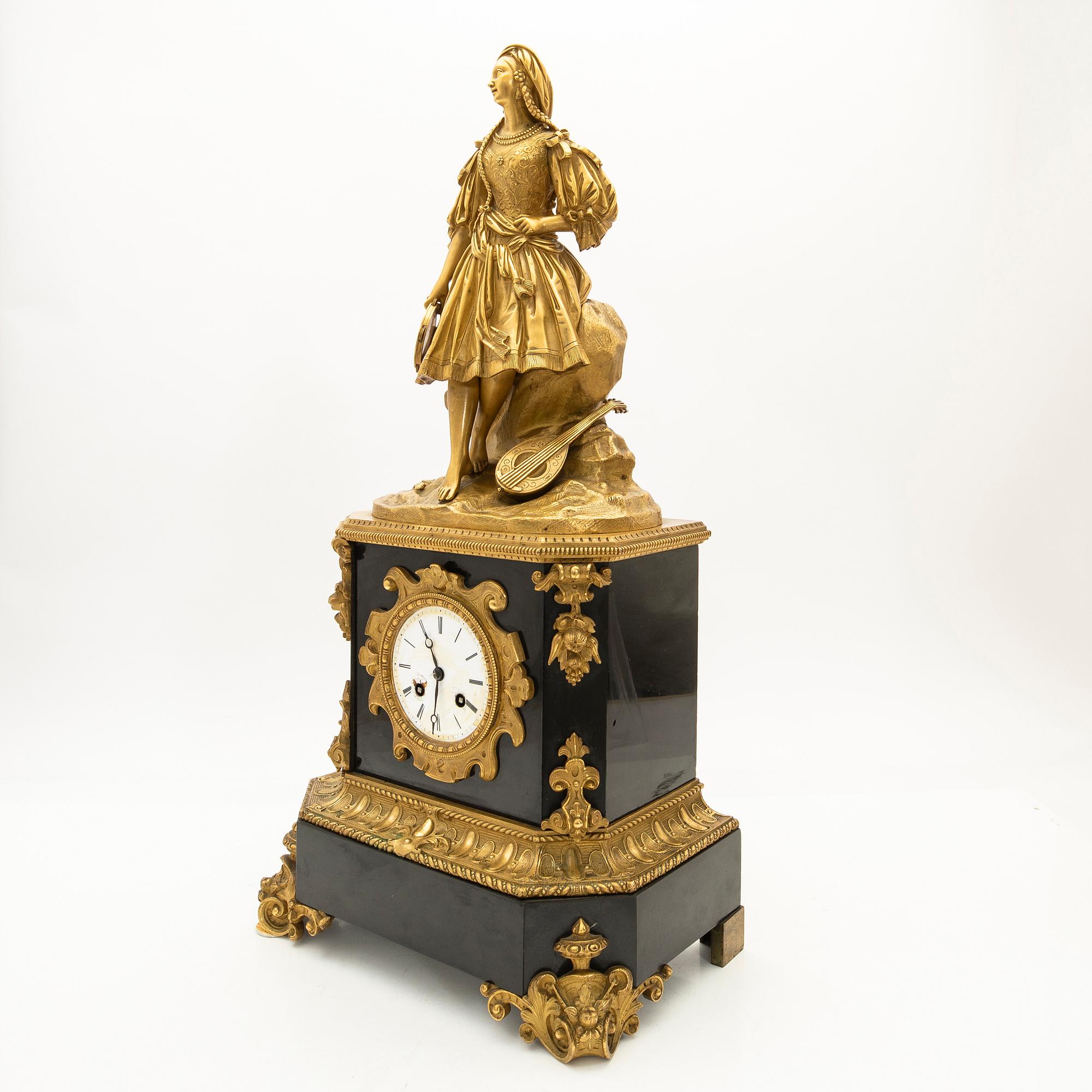 Table pendulum clock, Louis Philippe, France.