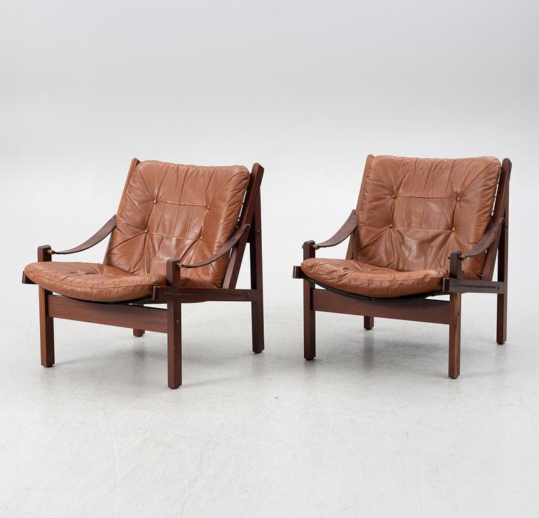 Torbjørn Afdal, Torbjörn Afdal, a pair of 'Hunter' armchairs, Stranda industri, Bruksbo, Norway, 1970s.