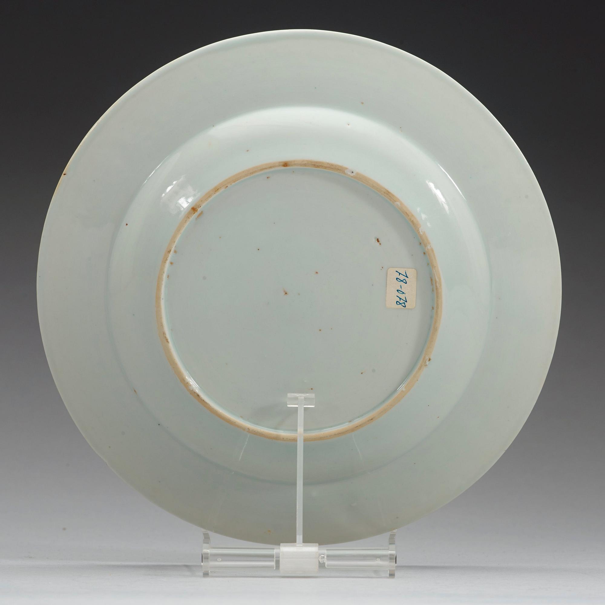 TALLRIK, kompaniporslin. Qingdynastin Qianlong (1736-95). Ca 1740.