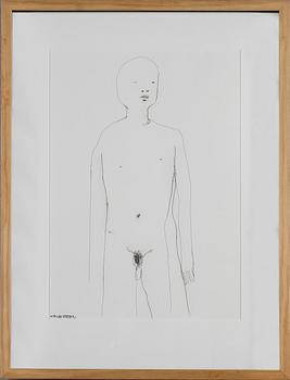 JESPER WALDERSTEN, tusch, signerad.