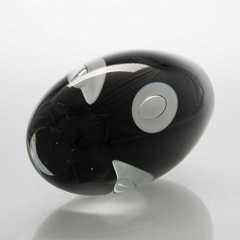 Timo Sarpaneva, glasskulptur, "Claritas", signerad Timo Sarpaneva 12/1985.