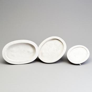 THREE PARIAN GROUPS, Gustafsberg, early 20th century.