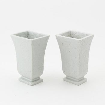 Gunnar Nylund, a pair of stoneware vases, Rörstrand.