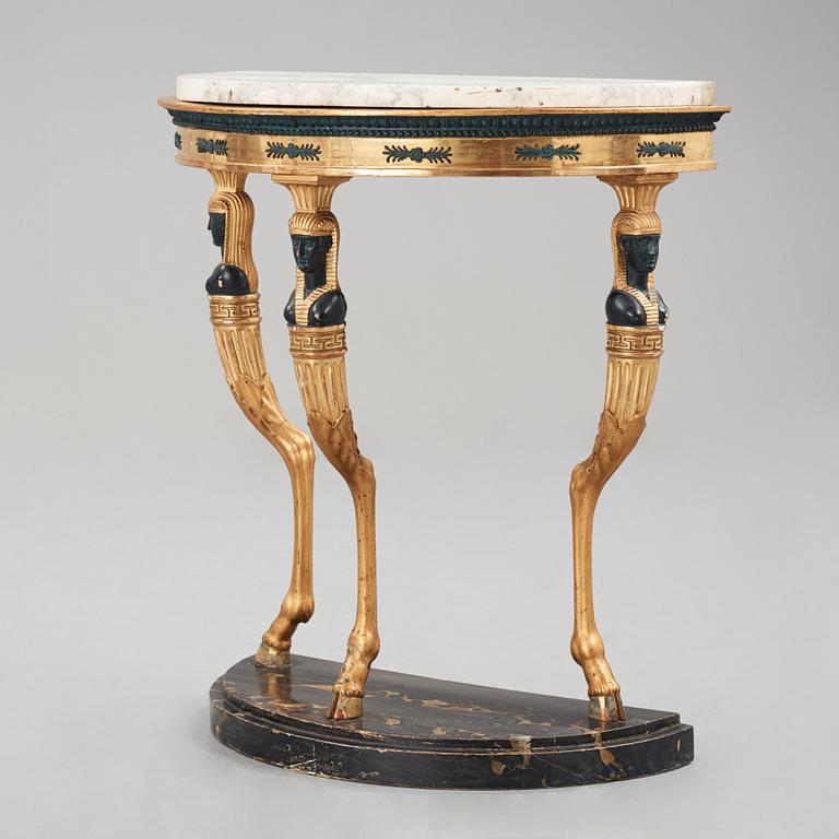 A late Gustavian circa 1800 console table.