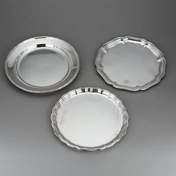 FAT, 3 st, nysilver, 1900-tal.