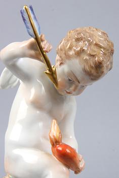 FIGURINER, 2 st, porslin, Meissen, 1800/1900-tal.