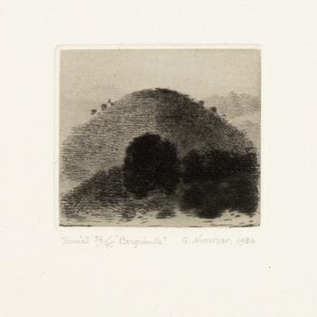 Gunnar Norrman, Drypoint etchings, 9, signed and numbered.