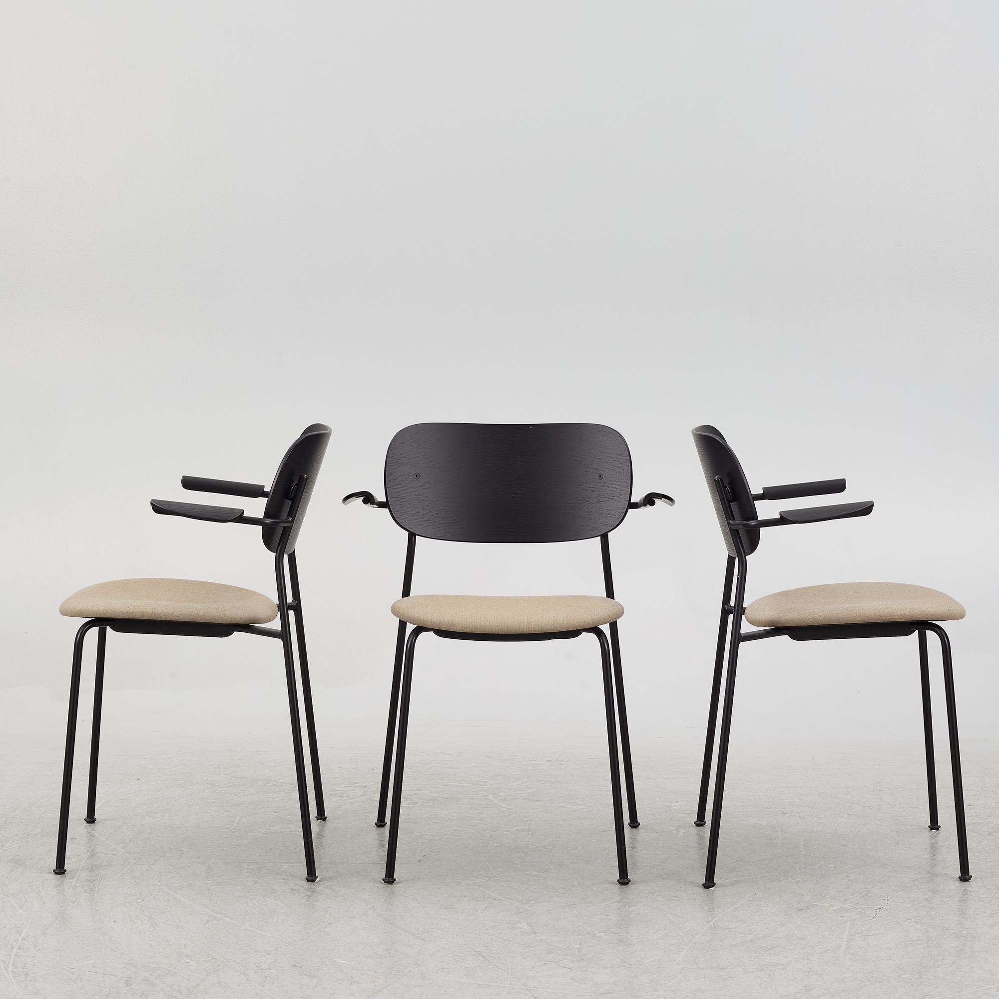 Norm Architects & Els Van Hoorebeeck, a set of three 'Co' chairs, "Co", Audo Copenhagen.