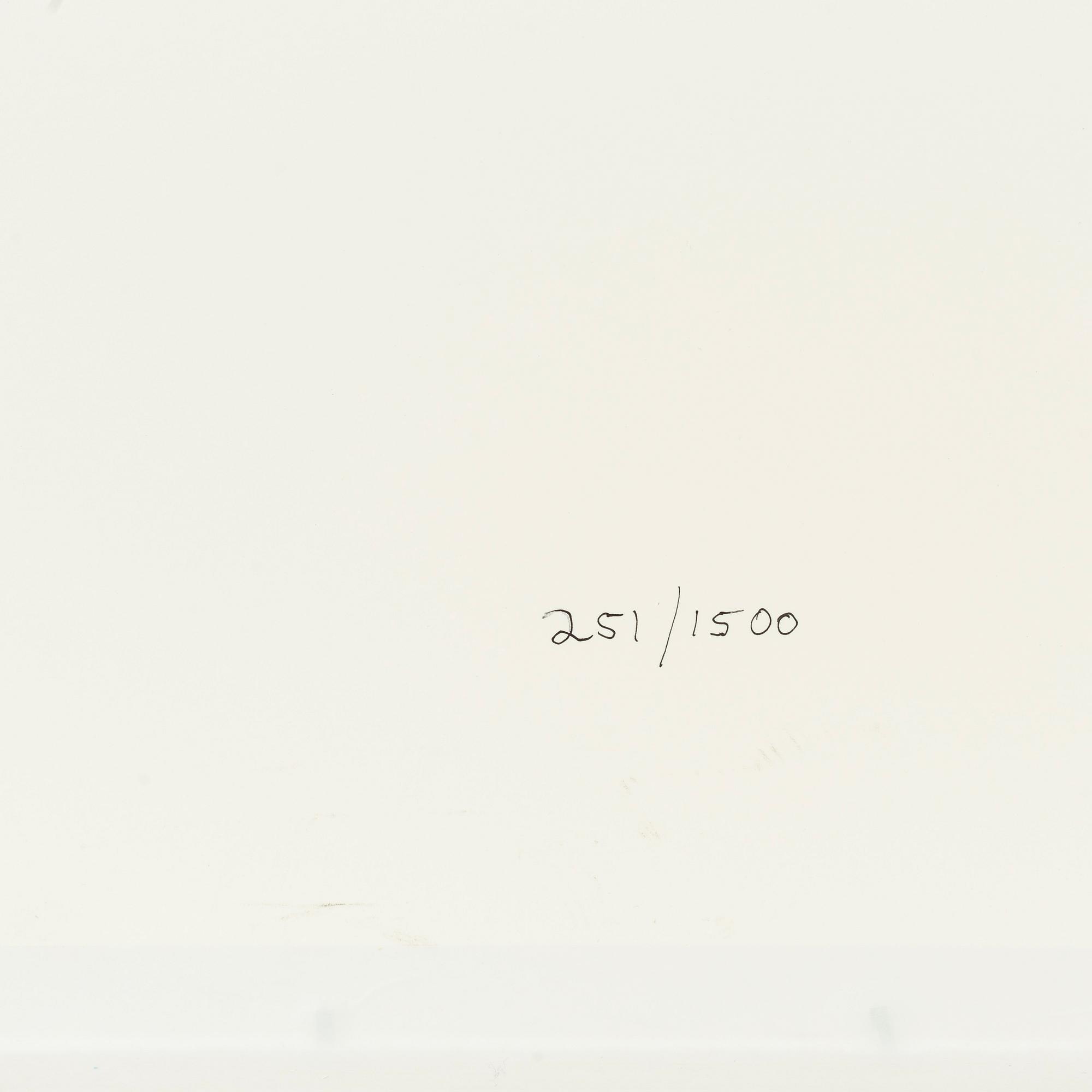 William Wegman, archival pigment print, 2009, signerat. Numrerat 251/1500 a tergo.