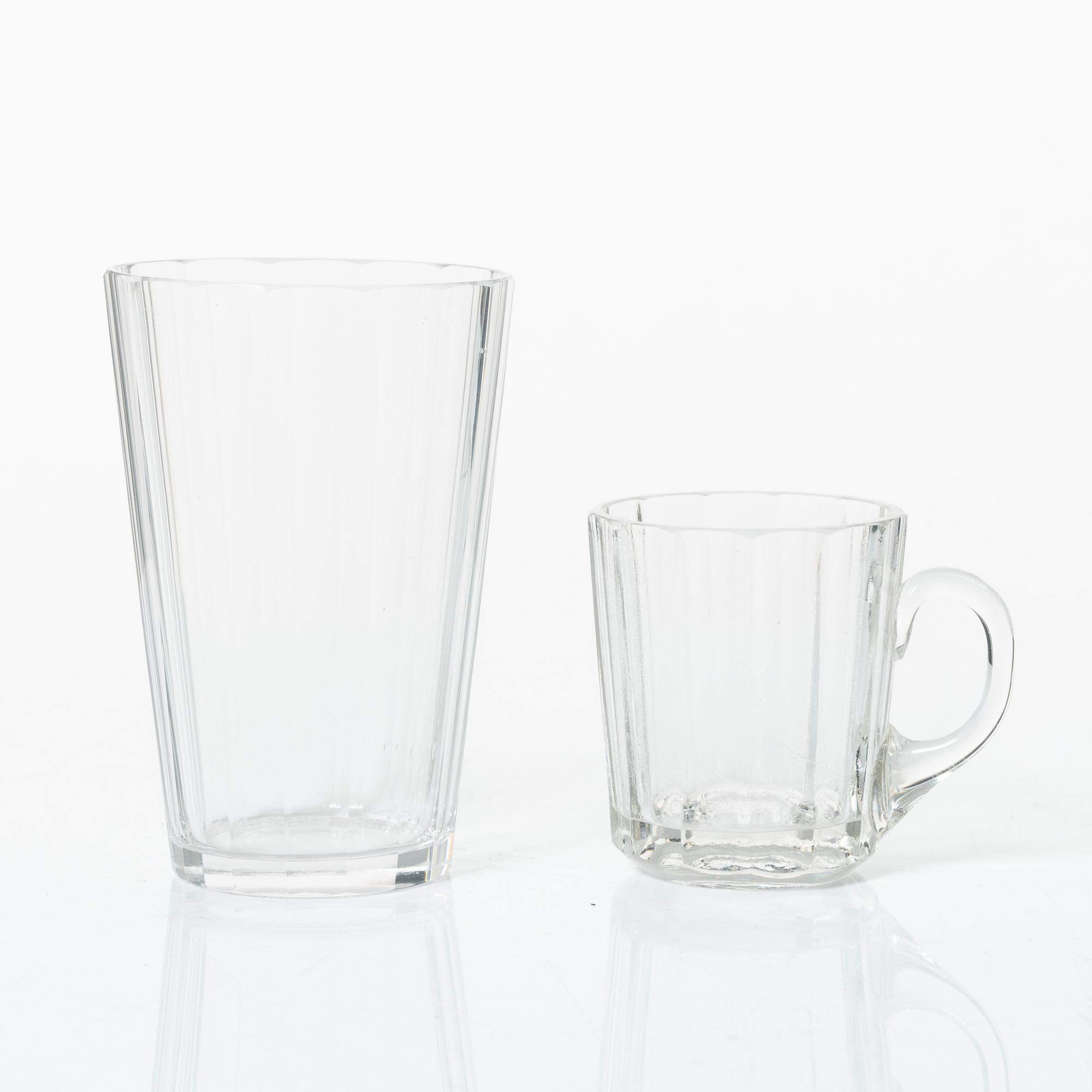 Elis Bergh, glass service, 68 pieces, "Karlberg", Kosta.