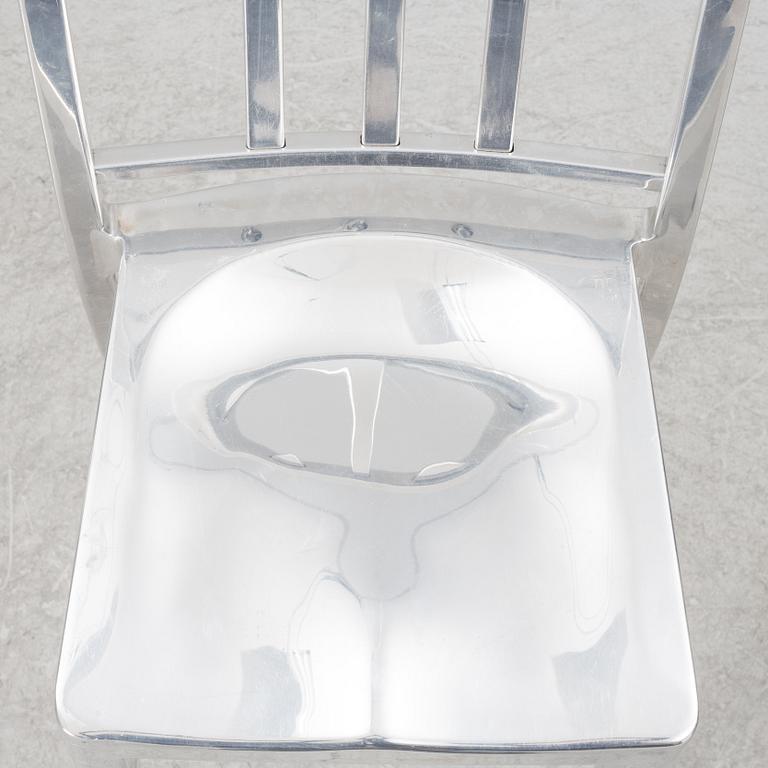 Philippe Starck, four 'Navy Chair' bar chairs, Emeco.