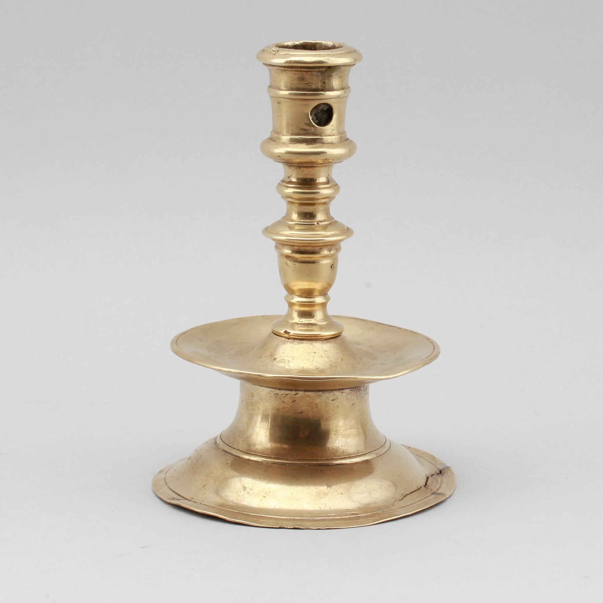 LJUSSTAKE, brons, 1600-tal.