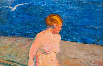 Venny Soldan-Brofeldt, Naken på Stranden.