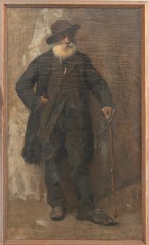 Nils Forsberg, Elderly man with a cane.