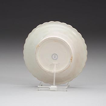 A white glazed ding yao dish, Song Dynasty (960-1279).