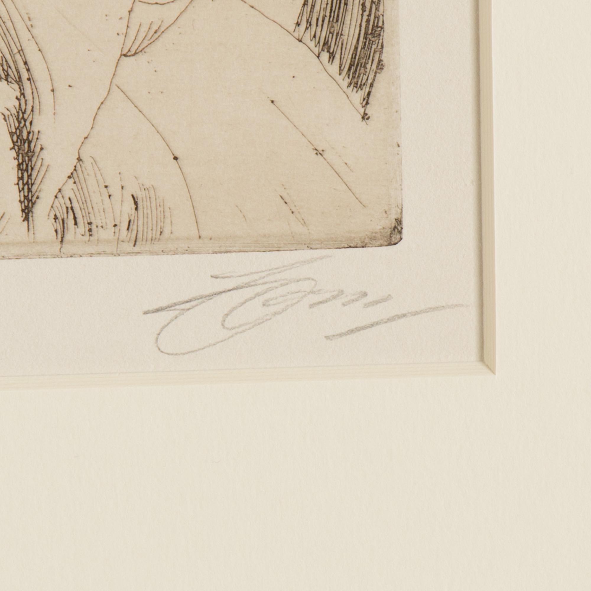 ANDERS ZORN, etsning, 1912, signerad med blyerts.