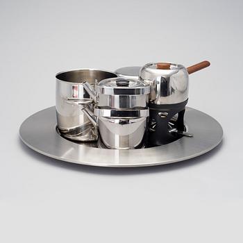 TIMO SARPANEVA, OPA-SERIES OF STEELWARE, 5 PIECES. Designed in 1970.