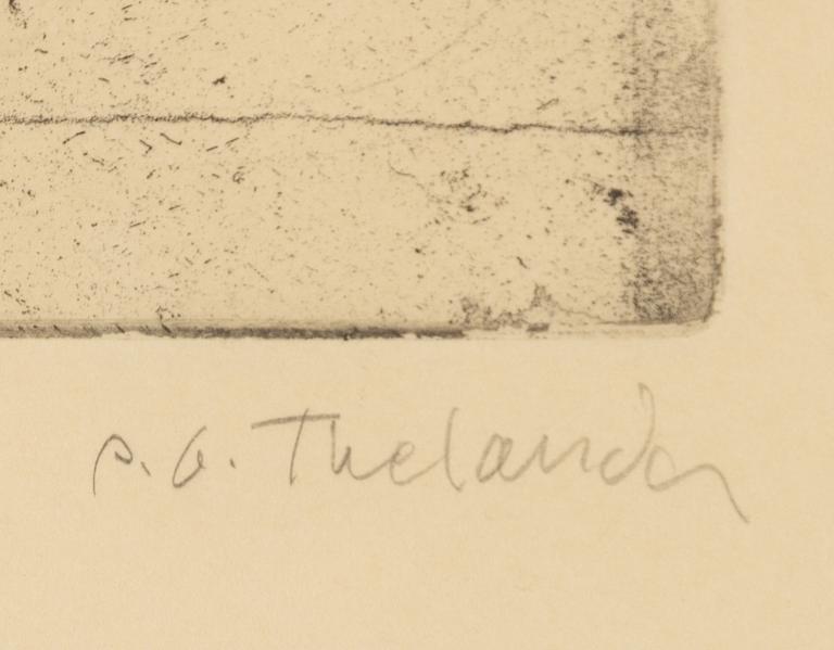 PG Thelander, "Man på bord", "Flugsvamp I", "Man-Fisk".