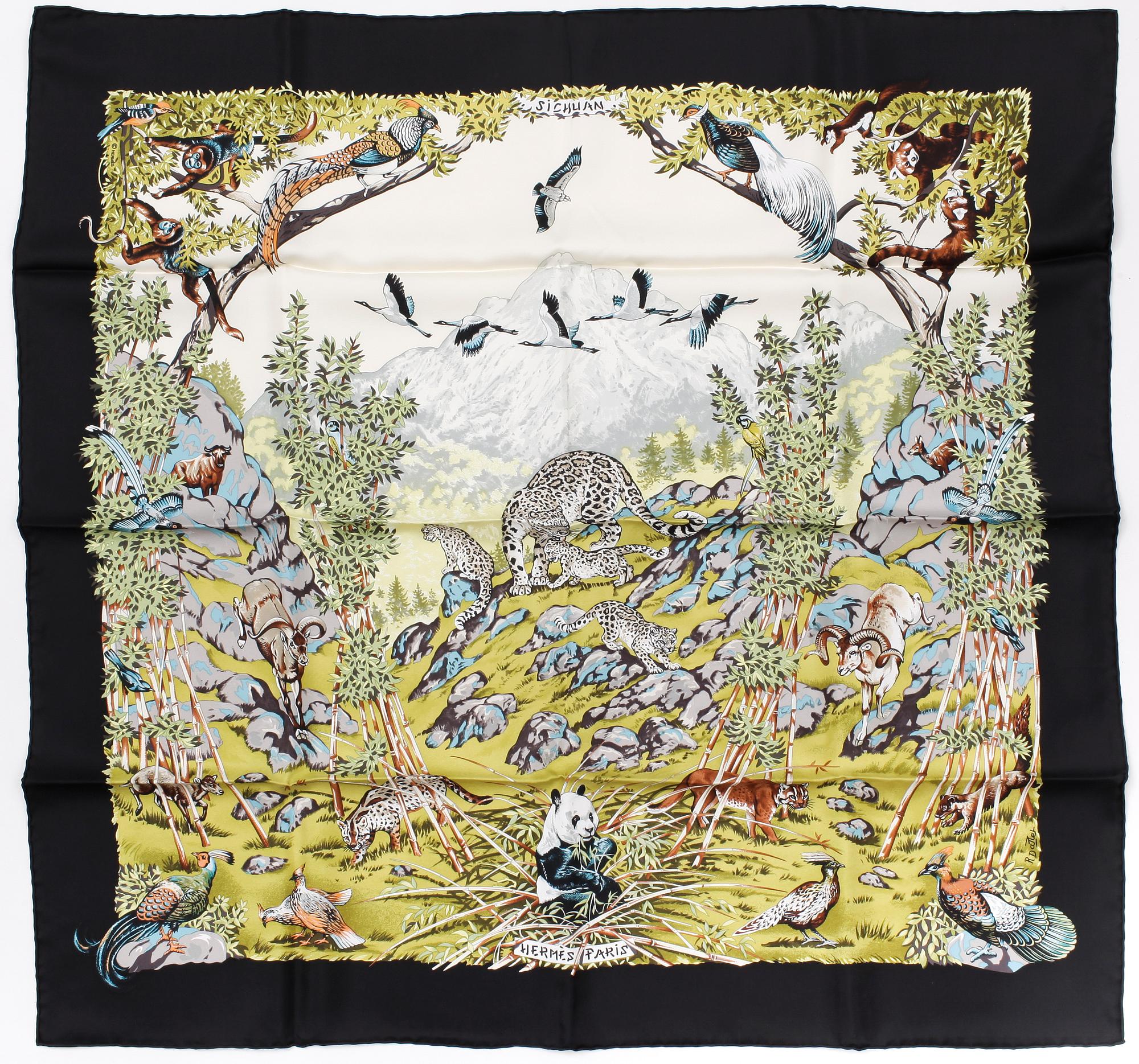 HERMÉS SCARF, siden, "Sichuan".