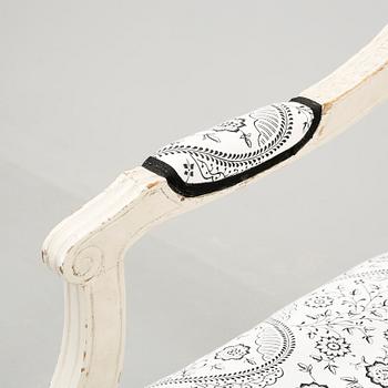 SOFFA, sengustaviansk, omkring år 1800.