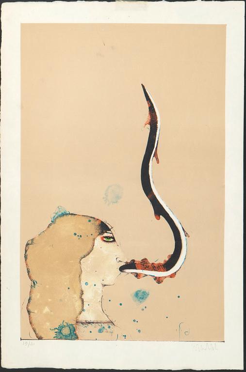Paul Wunderlich, "La Pécberesse, fèvrier".