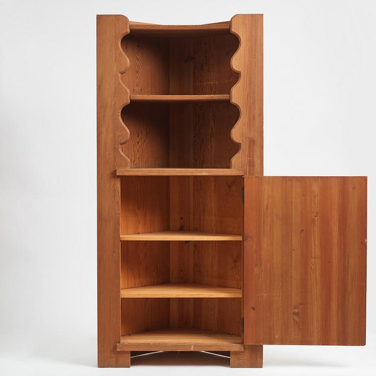 Axel Einar Hjorth, an "Utö" stained pine corner cabinet, Nordiska Kompaniet 1930s.