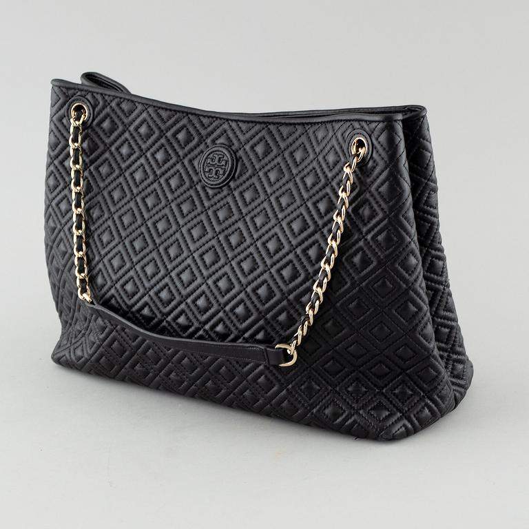 TORY BURCH, "Flemming" väska och plånbok.