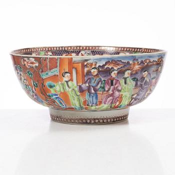 Bålskål, mandarinporslin, Kina, Qianlong (1736-95).
