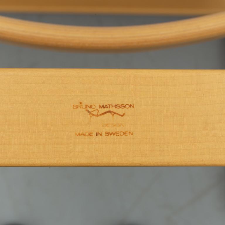 A pair of second half of the 20th century 'Mina' armchairs by Bruno Mathsson.