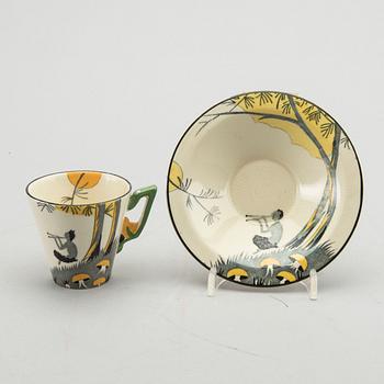 A 45+ 8 pcs Burleigh art deco dinner service.