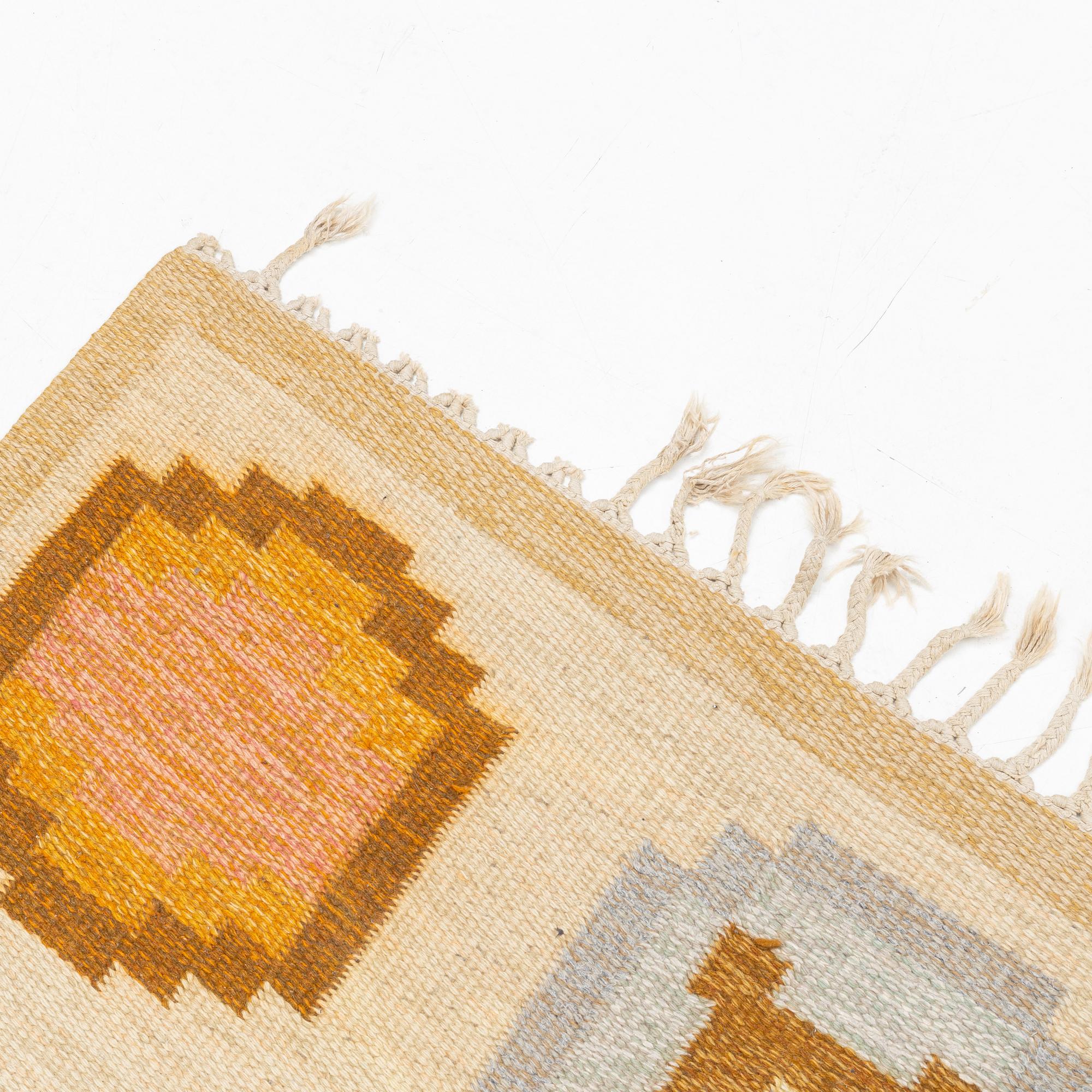 Ingegerd Silow, matta, rölakan, ca 280 x 193 cm, signed IS.