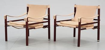 FÅTÖLJER, ett par, Sirocco, design Arne Norell.