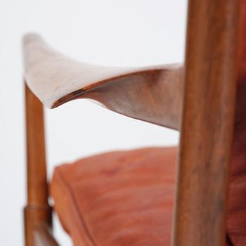 Ib Kofod-Larsen, a pair of rosewood "Samsö" armchairs, Olof Persons Fåtöljindustri (OPE), Jönköping, 1960s.