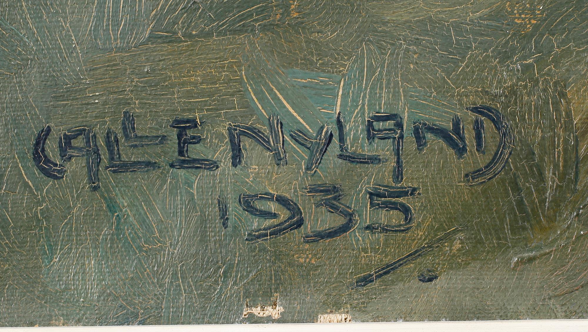 CALLE NYLAND, olja på duk, signerad och daterad 1935.