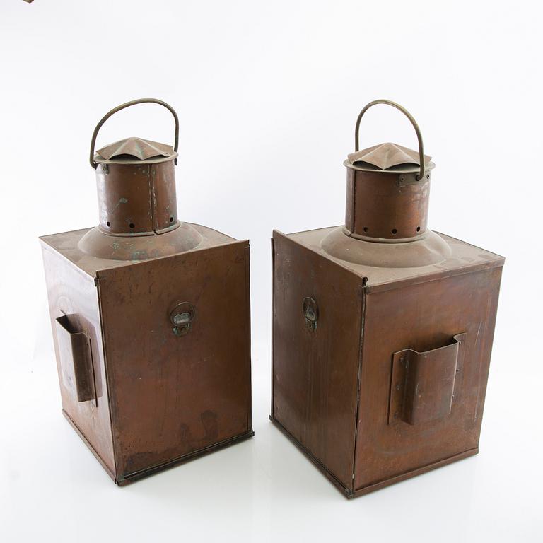 Lanternor ett par GV Harnisch Köpenhamn 1900-talets förta hälft.