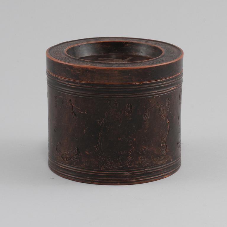 BURK med LOCK, stengods, Kina, troligen 1900-tal.