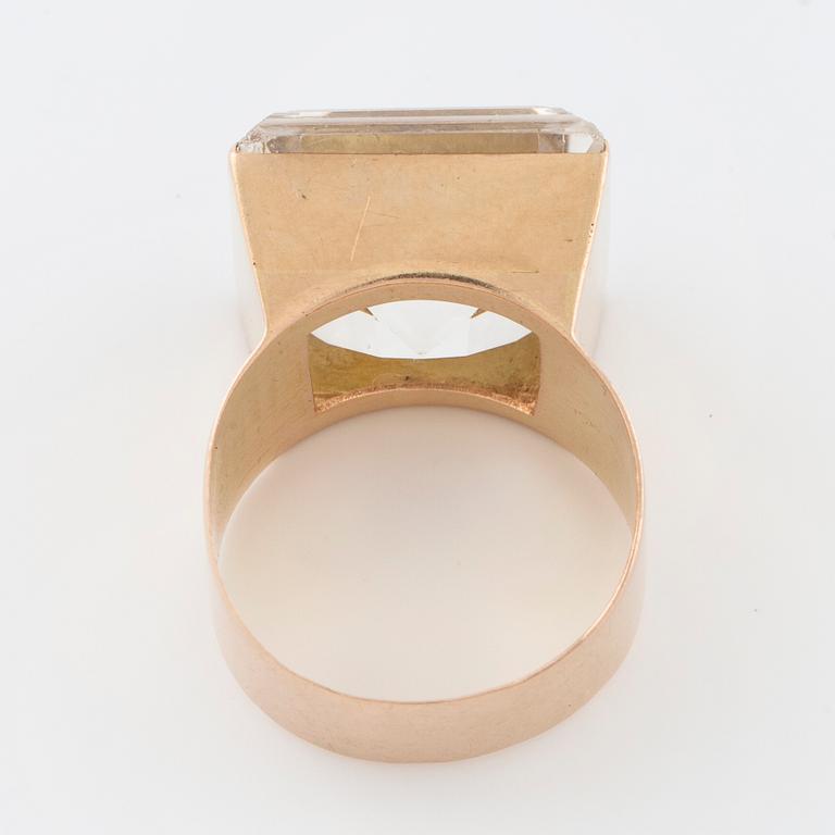 ATELJÉ STIGBERT, a faceted rock crystal ring.
