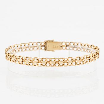 Armband, 18K guld, x-länk.