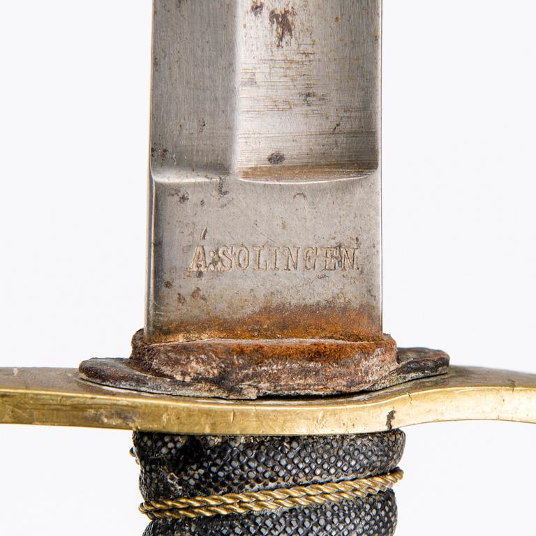 A Russian infantry officer's sword, model 1841-65.