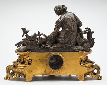 BORDSPENDYL, "DENIÈRE Ft DE BRONZES A PARIS. 1800-talets andra hälft.