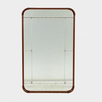 Mirror, model 7418, Glass and Wood, Hovmantorp, circa mid-20th century.