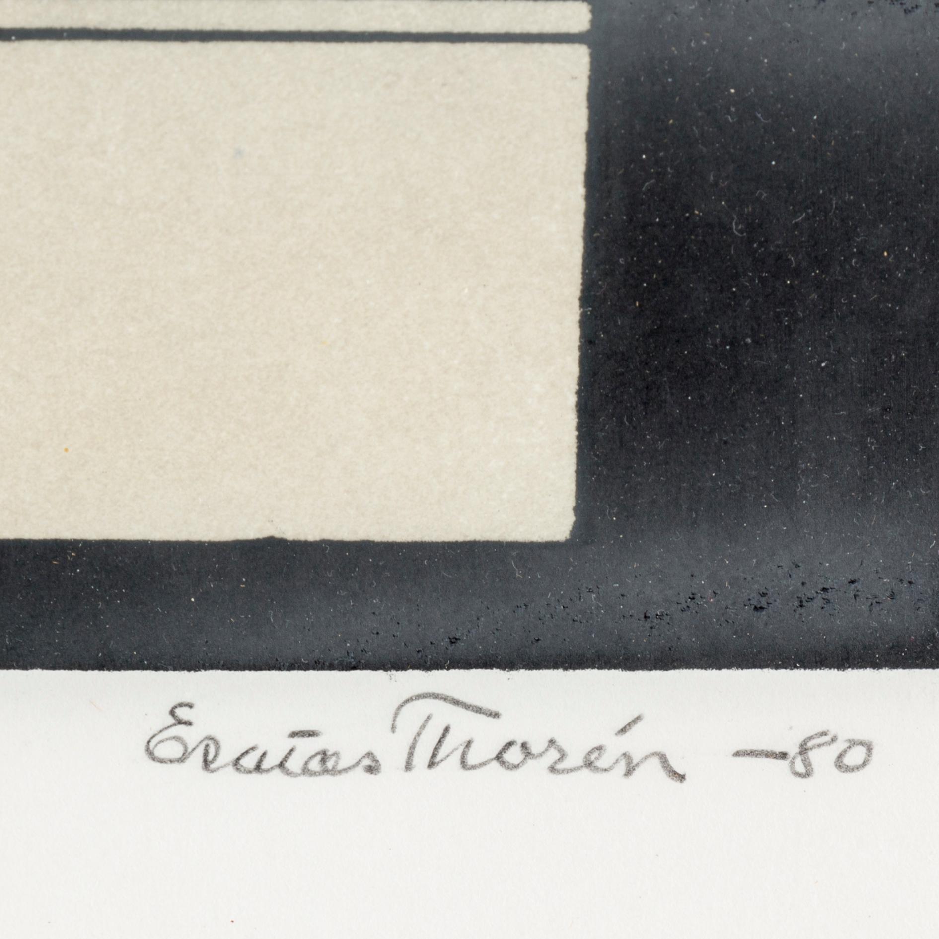 ESAIAS THORÉN, litografi, signerad, daterad -80, numrerad HC XIX/L.