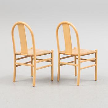 A set of six 20th century chairs.