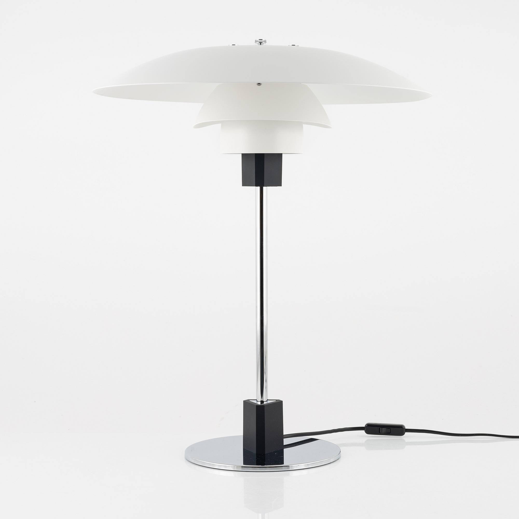 Poul Henningsen, a model 'PH 4/3' table lamp, Louis Poulsen, Denmark.
