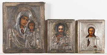Three early 20th century  Russian icons.